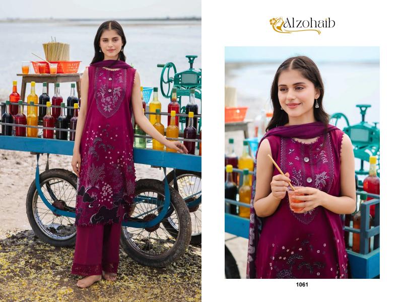 Alzohaib M Basics 5 Chiffon Dupatta Pakistani Suits Wholesale Catalog