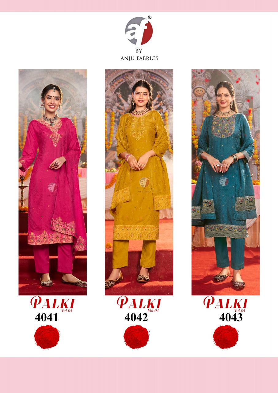 Anju Fabrics Palki Vol 4 popular kurti brands in india