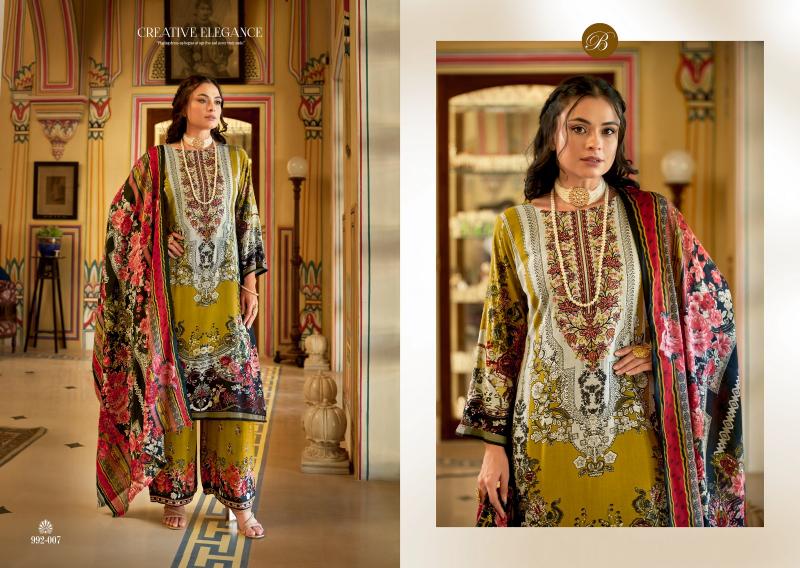 Belliza Dilshad wholesale embroidery pakistani dress materials sanwari