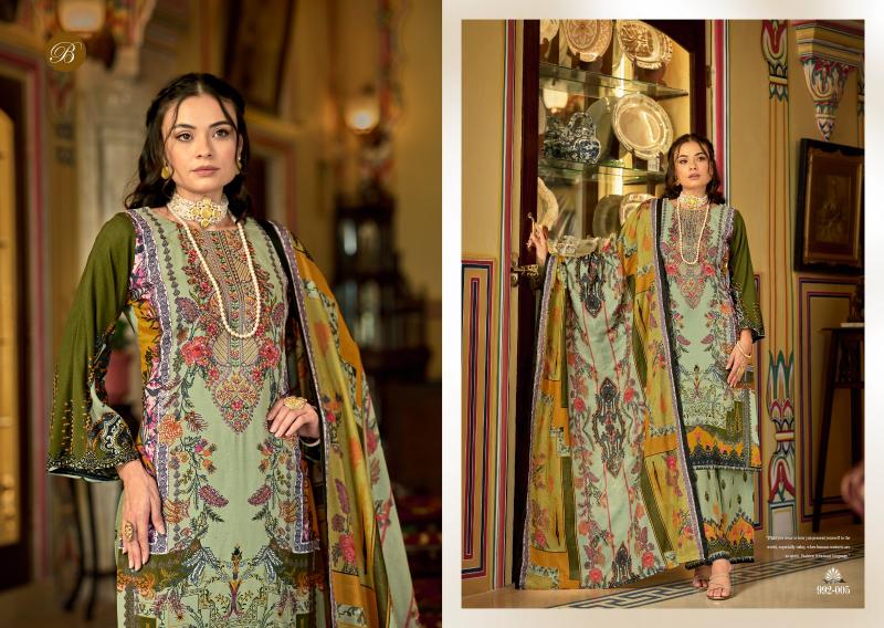 Belliza Dilshad wholesale embroidery pakistani dress materials sanwari