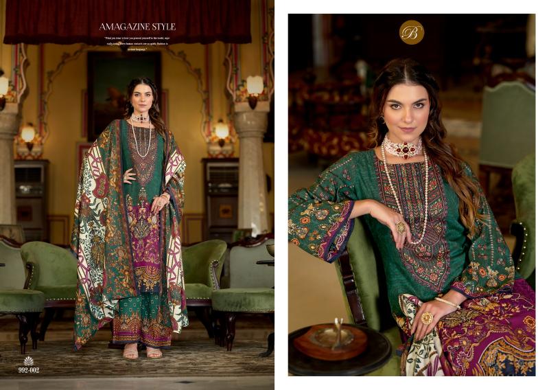 Belliza Dilshad wholesale embroidery pakistani dress materials sanwari