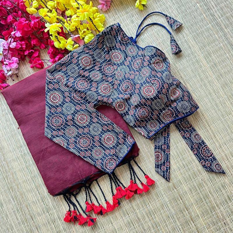 Blousewala Hk9 Khadi cotton saree Wholesale Catalog