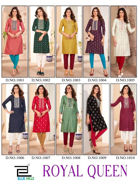 Blue Hills Royal Queen kurti wholesaler india