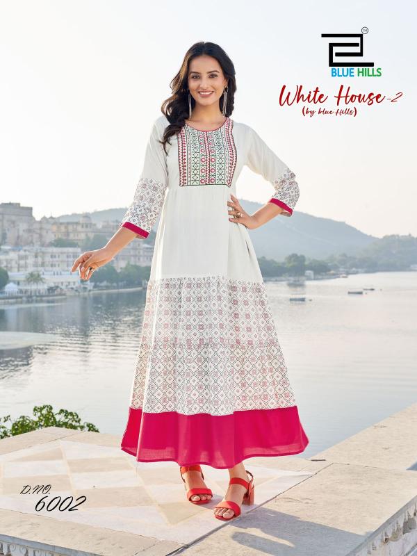 Blue Hills White House Vol 2 buy xxxl cold shoulder kurtis online india