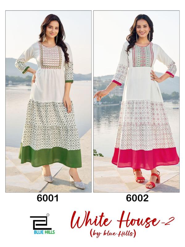 Blue Hills White House Vol 2 buy xxxl cold shoulder kurtis online india