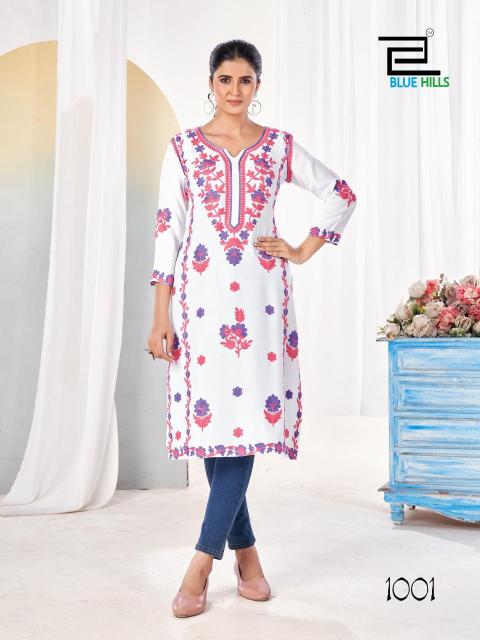 Blue Hills Yamini short kurtis fab india