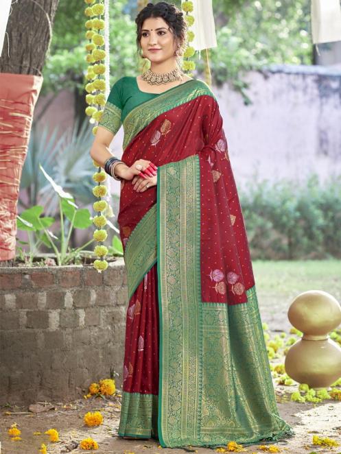 Bunawat Kashvi Silk lightweight silk sarees online india