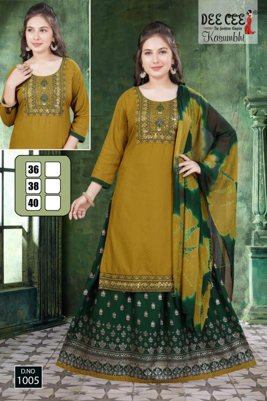 Deecee Kasumbhi kurti and skirt set online india