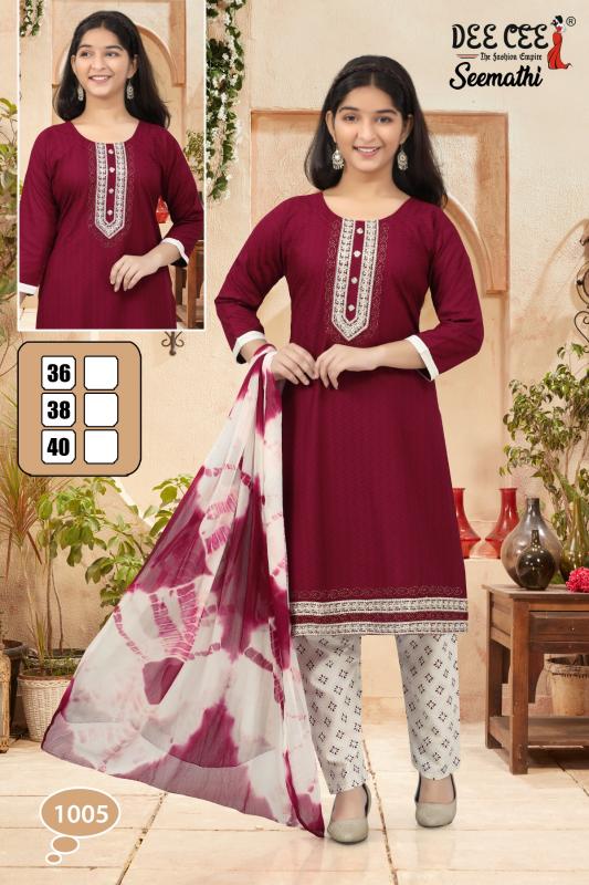 Deecee Seemathi buy winter kurtis india