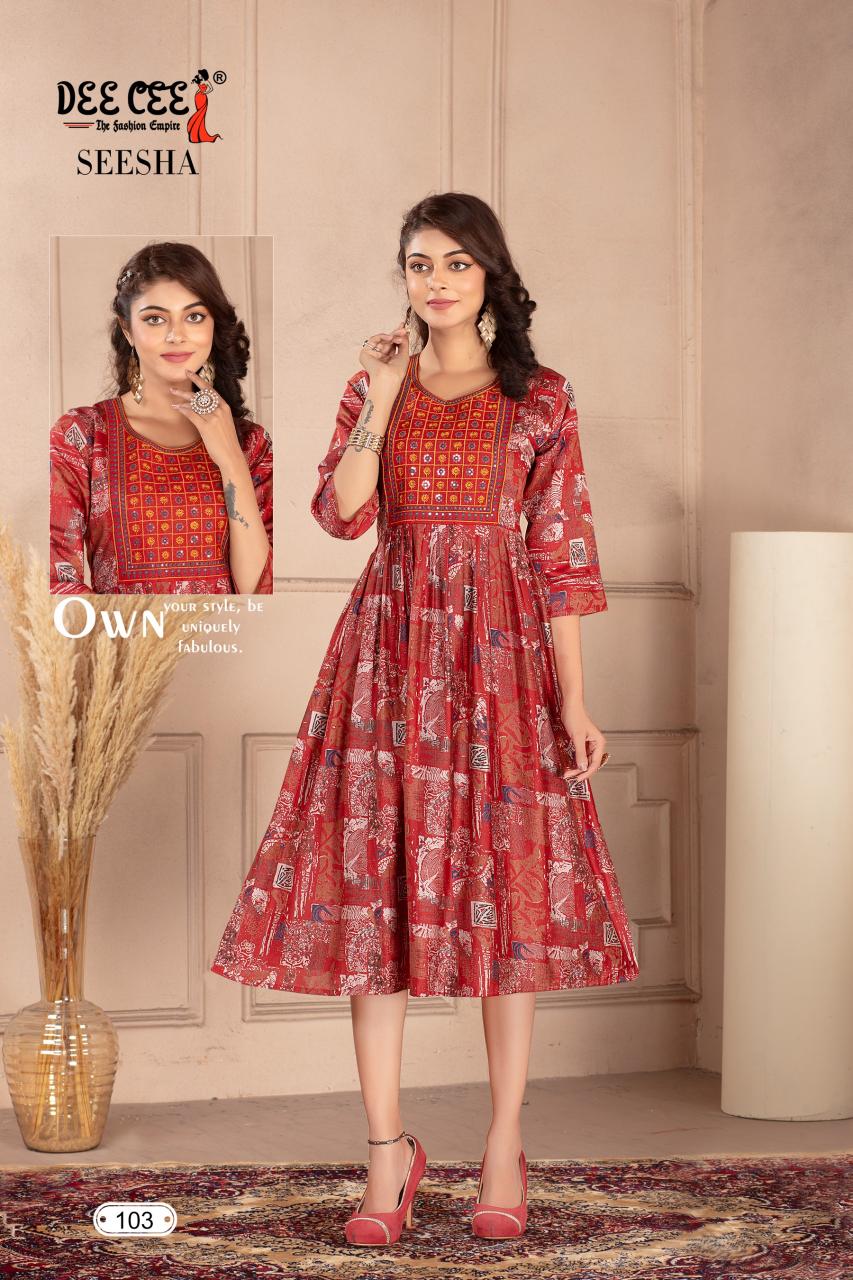 Deecee Seesha selling india kurtis in foreign countries