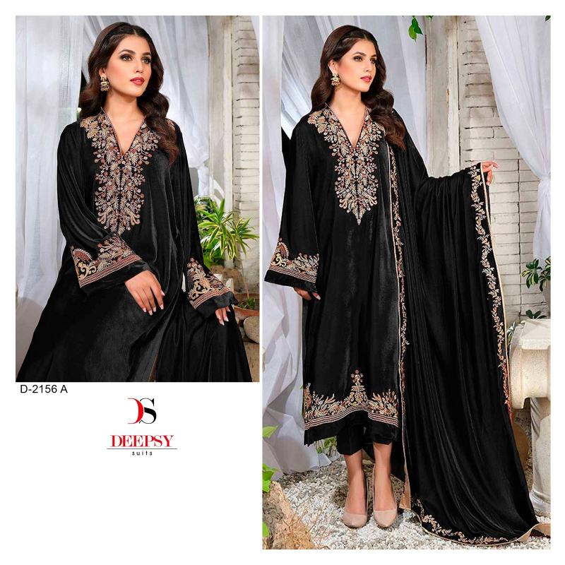 Deepsy Hit Deisgn of Velvet 23 D- 2156 ABC Salwar Kameez Wholesale Catalog