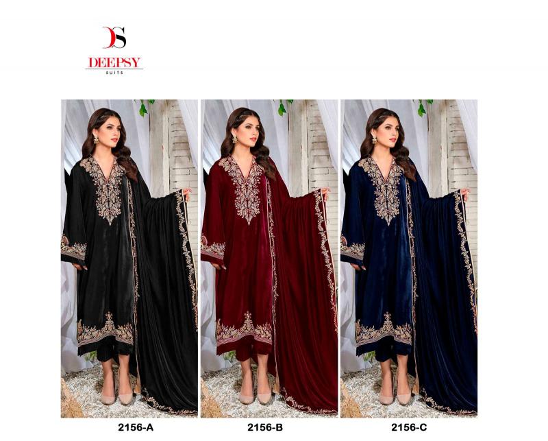 Deepsy Hit Deisgn of Velvet 23 D- 2156 ABC Salwar Kameez Wholesale Catalog