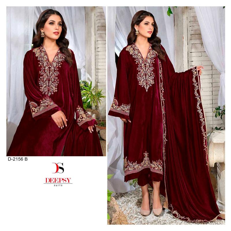 Deepsy Hit Deisgn of Velvet 23 D- 2156 ABC Salwar Kameez Wholesale Catalog