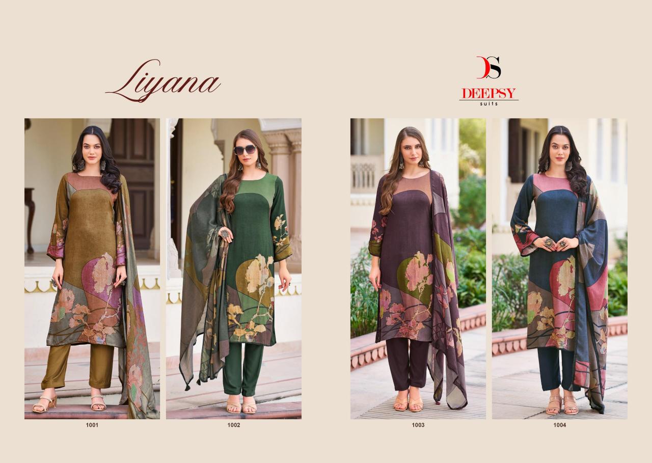 Deepsy Liyana Pashmina Salwar Suit Wholesale Catalog