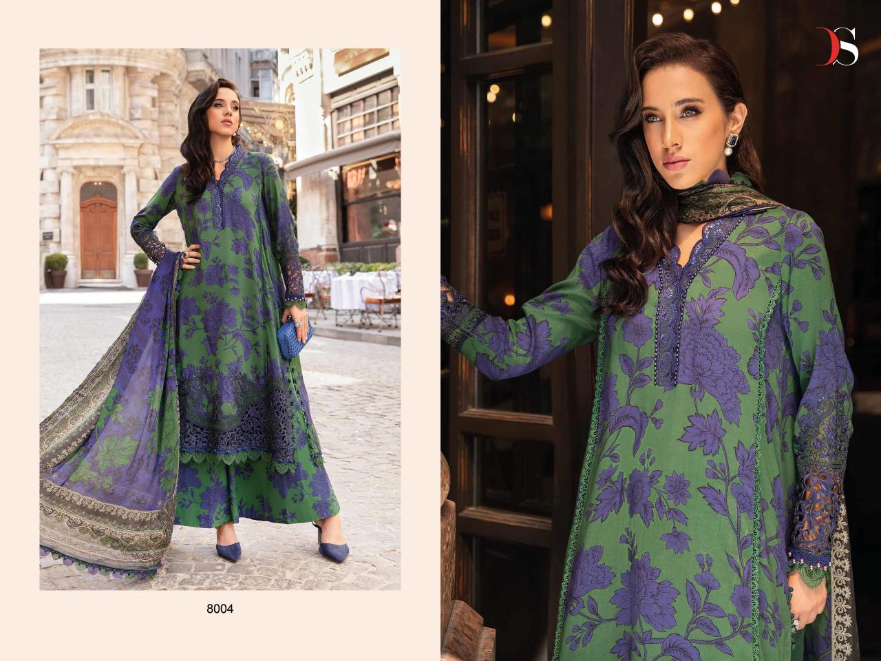 Deepsy Maria B MPrint 24 Vol 4 Ciffon Dupatta Pakistani Suit Wholesale Catalog