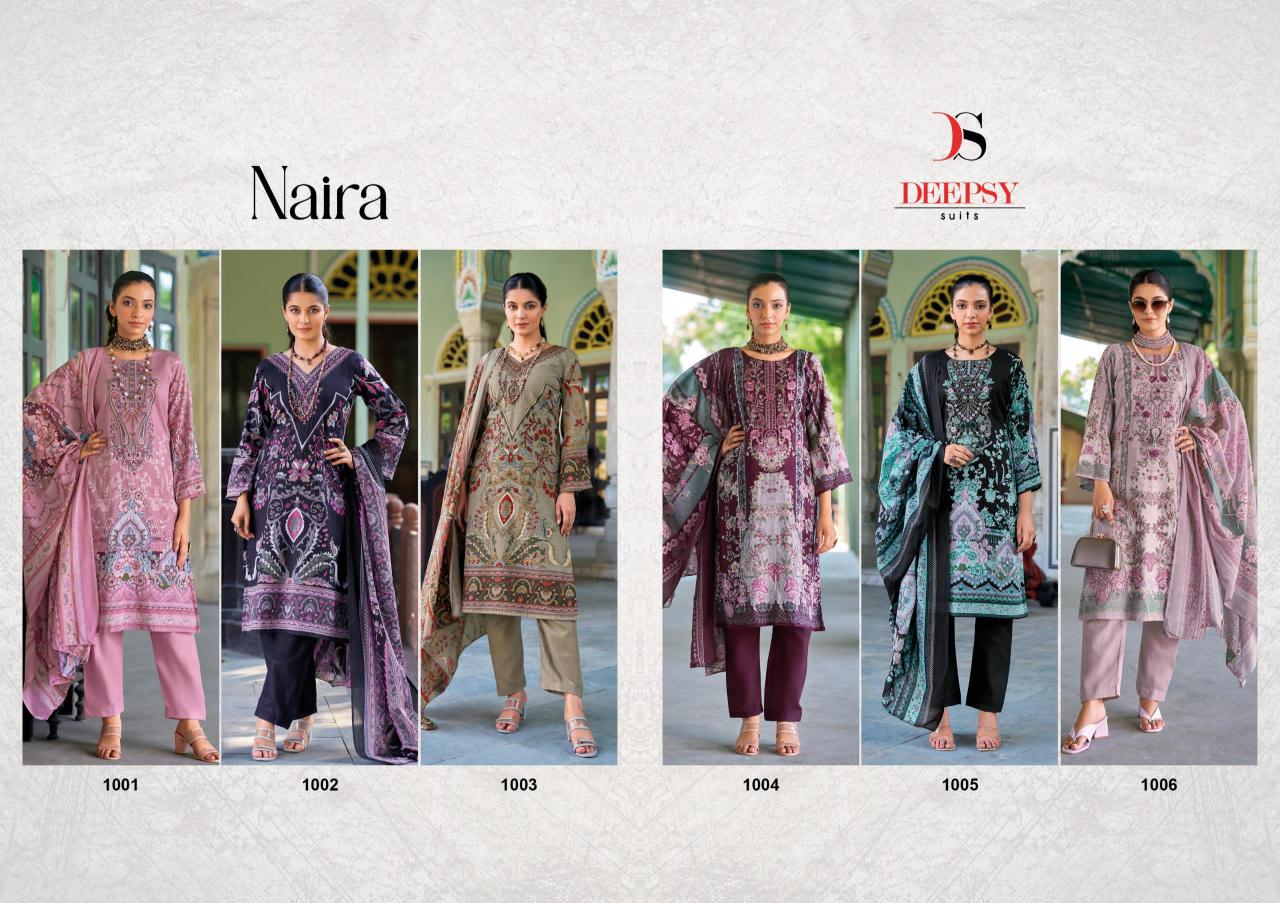 Deepsy Naira Chiffon Dupatta Pakistani Suits Wholesale Catalog