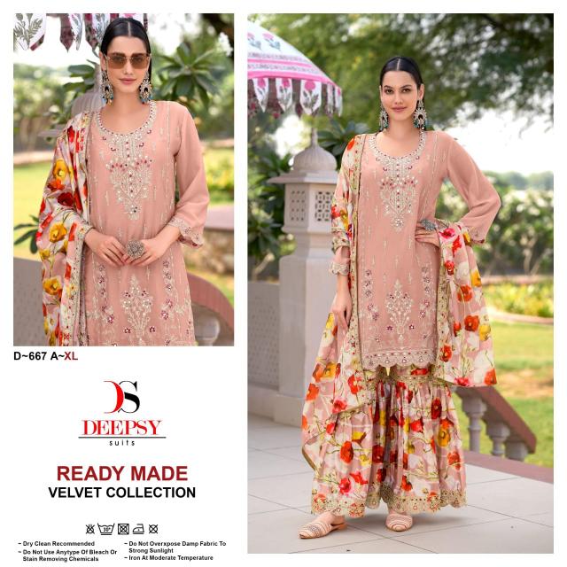 DEEPSY SUITS D-667 ABCD Pakistani Suits Wholesale Catalog