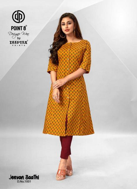 Deeptex Jeevan Sathi Vol 1 a line kurtis online india