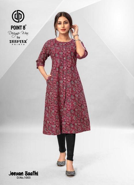 Deeptex Jeevan Sathi Vol 1 a line kurtis online india