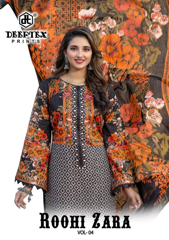 Deeptex Roohi Zara Vol-04 – Dress Material - Wholesale Catalog