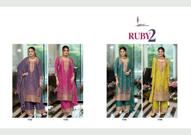 Eba Ruby Vol 2 Fancy Ready Made Salwar Kameez Wholesale Catalog