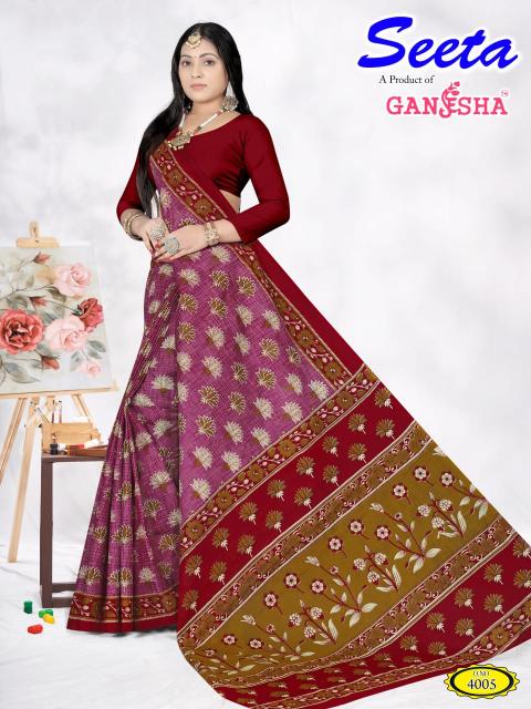 Ganesha Seeta Vol-04 – Cotton Sarees - Wholesale Catalog