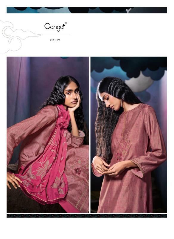 Ganga Kiansh Premium Pure Bemberg Russian Salwar Kameez Wholesale Catalog