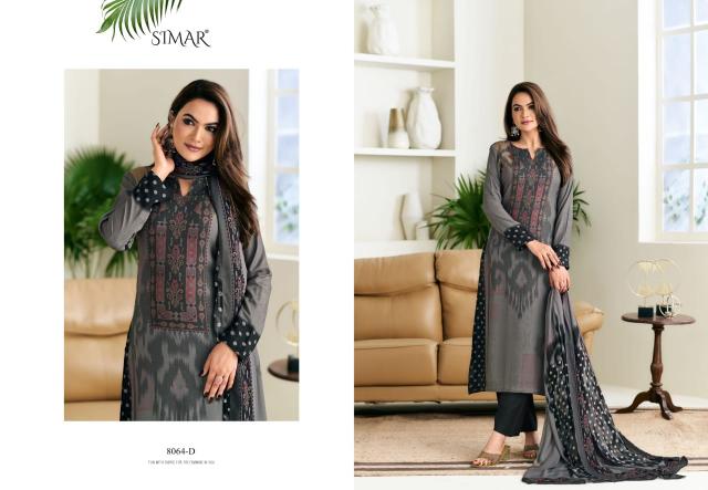 Glossy Simar Firdaus Viscose Pashmina Digital Printed Salwar Kameez Wholesale Catalog