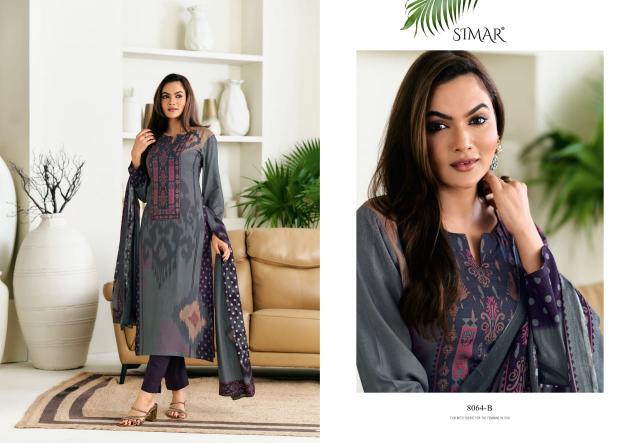 Glossy Simar Firdaus Viscose Pashmina Digital Printed Salwar Kameez Wholesale Catalog