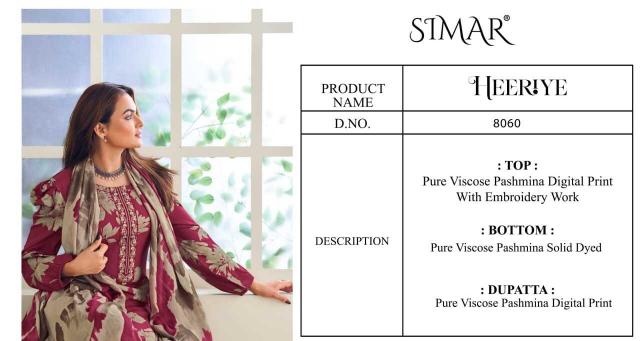 Glossy Simar Heeriye Pure Viscose Pashmina Salwar Kameez Wholesale Catalog