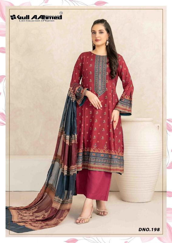 Gull Aahmed Lawn Vol-23 – Karachi Dress Material - Wholesale Catalog