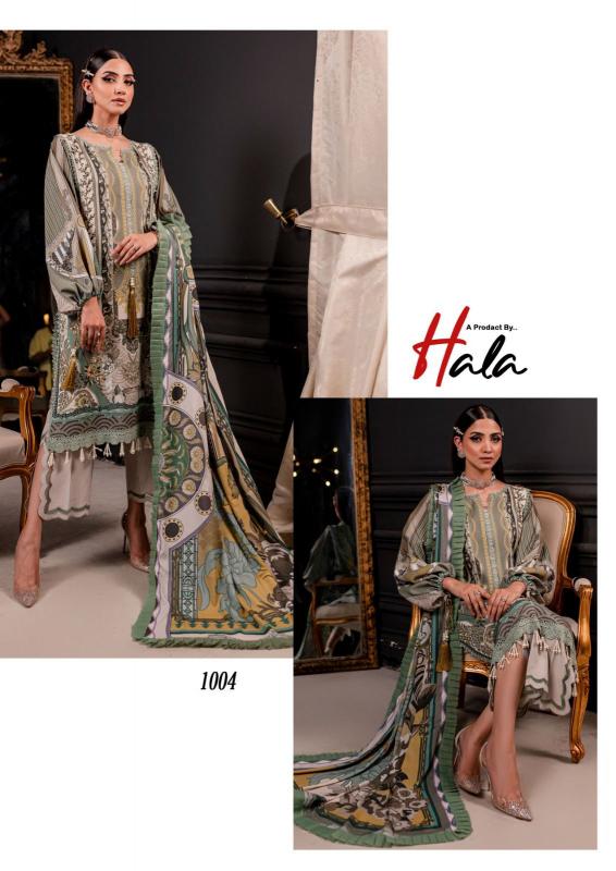 Hala Azure Vol 1 Cotton Printed Pakistani Suit Wholesale Catalog