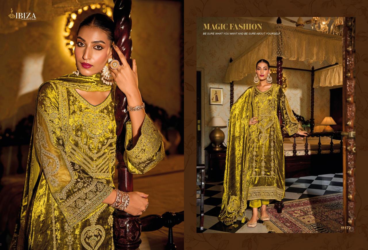 Ibiza Dupika Pure Viscose Velvet Salwar Kameez Wholesale Catalog