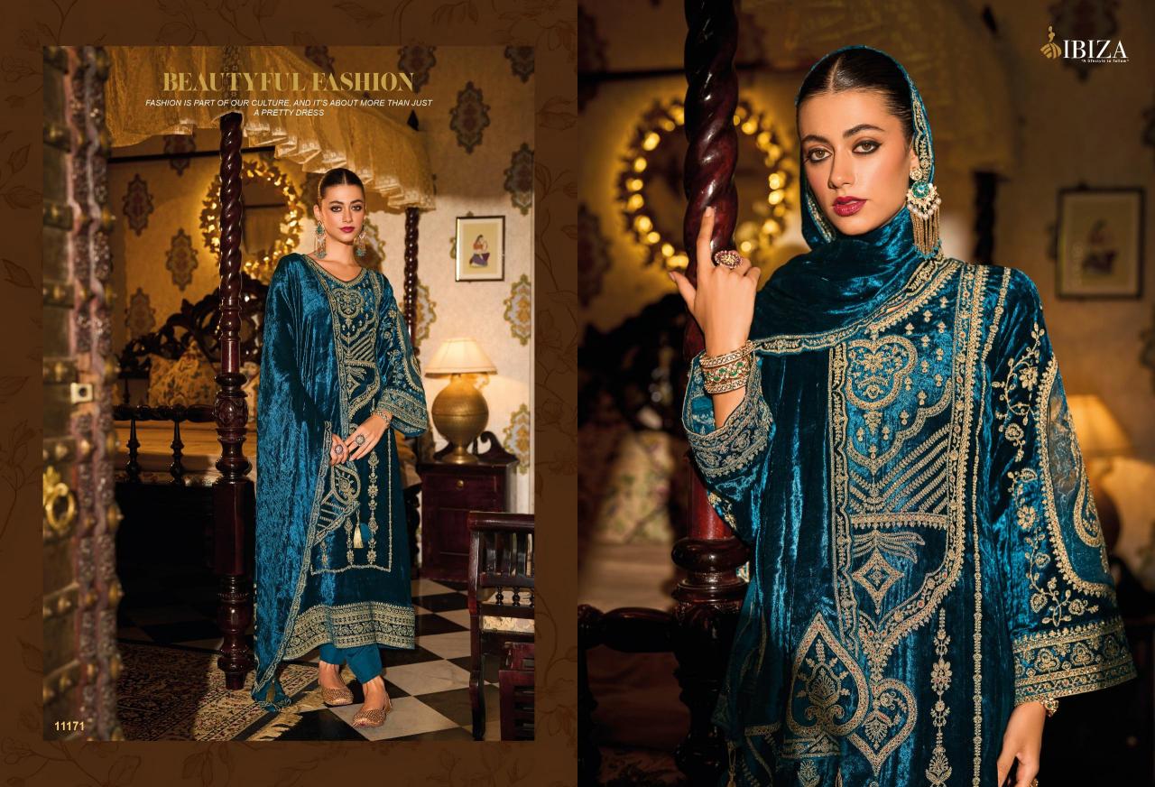 Ibiza Dupika Pure Viscose Velvet Salwar Kameez Wholesale Catalog