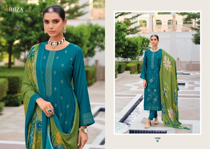 Ibiza Khayaal Pure Viscose Pashmina Jaquard Salwar Kameez Wholesale Catalog