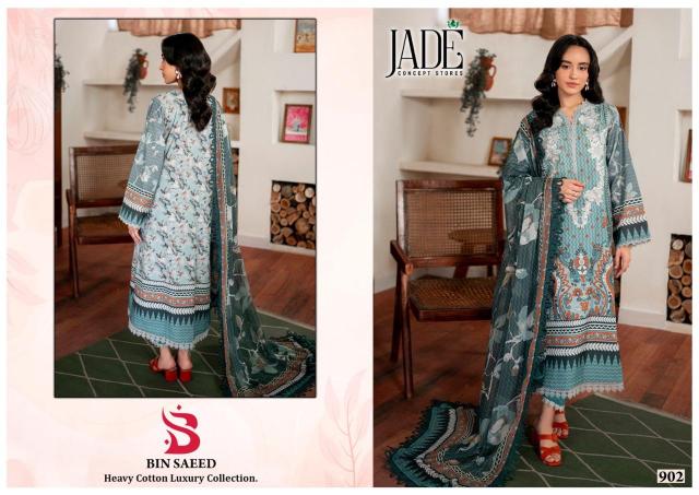 Jade Bin Saeed Vol 9 Heavy Cotton Pakistani Suits Wholesale Catalog