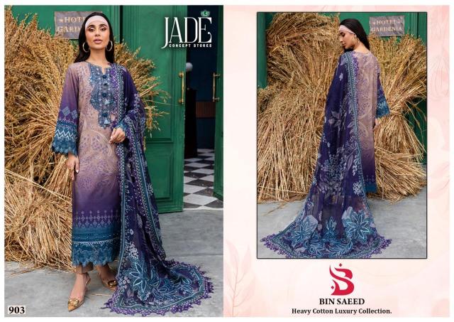 Jade Bin Saeed Vol 9 Heavy Cotton Pakistani Suits Wholesale Catalog