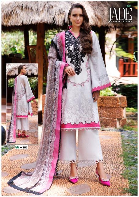 Jade Crimson Vol 8 Exclusive Heavy Lawn Pakistani Suits Wholesale Catalog