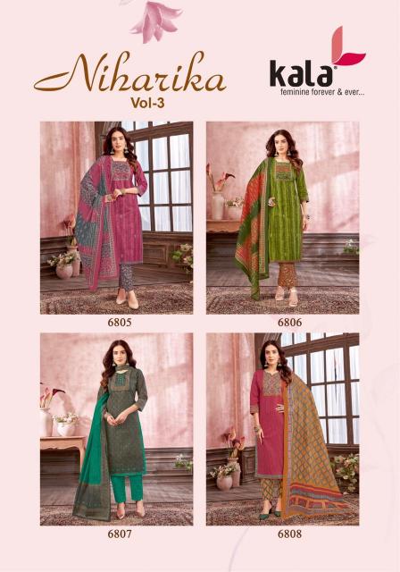 Kala Niharika Vol-3 – Dress Material - Wholesale Catalog