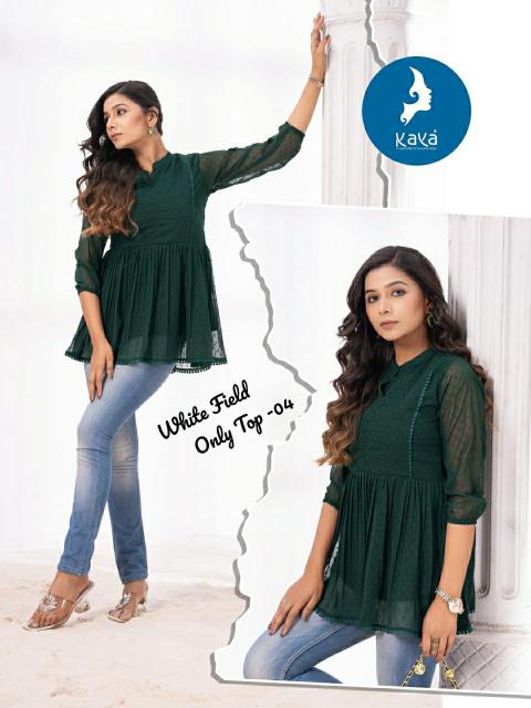 Kaya White field Western Dress Wholesale Catalog