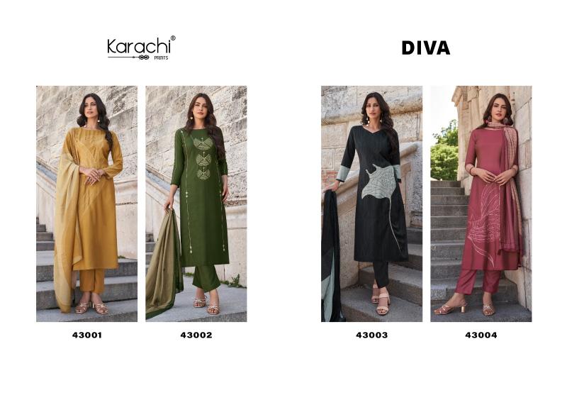 Kesar Karachi Diva Pure Muslin Digital Printed Salwar Suits wholesale catalog 