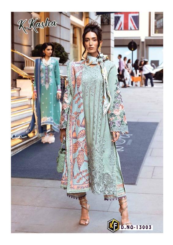 Keval K Kasha Vol 13 Luxury Heavy Cotton Pakistani Suits Wholesale Catalog