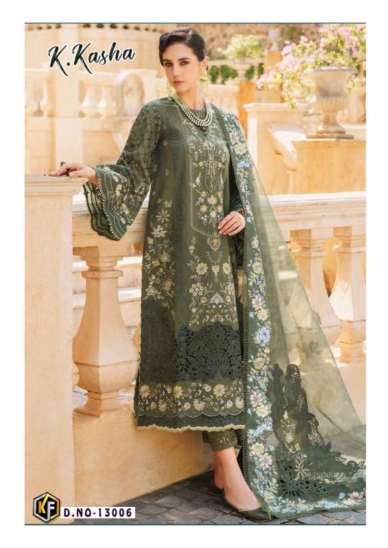 Keval K Kasha Vol 13 Luxury Heavy Cotton Pakistani Suits Wholesale Catalog