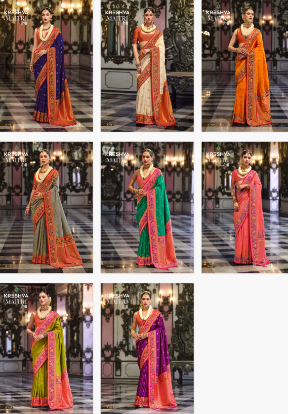 Kreshva Maitri banarasi saree buyers in india most