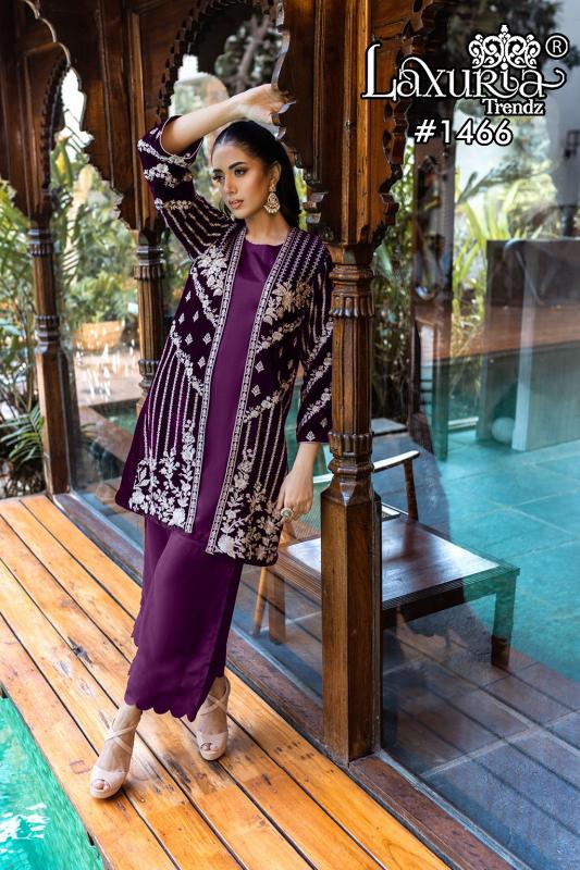 Laxuria Trendz 1466 Tunic Velvet Ready Made Pakistani Suits Wholesale Catalog