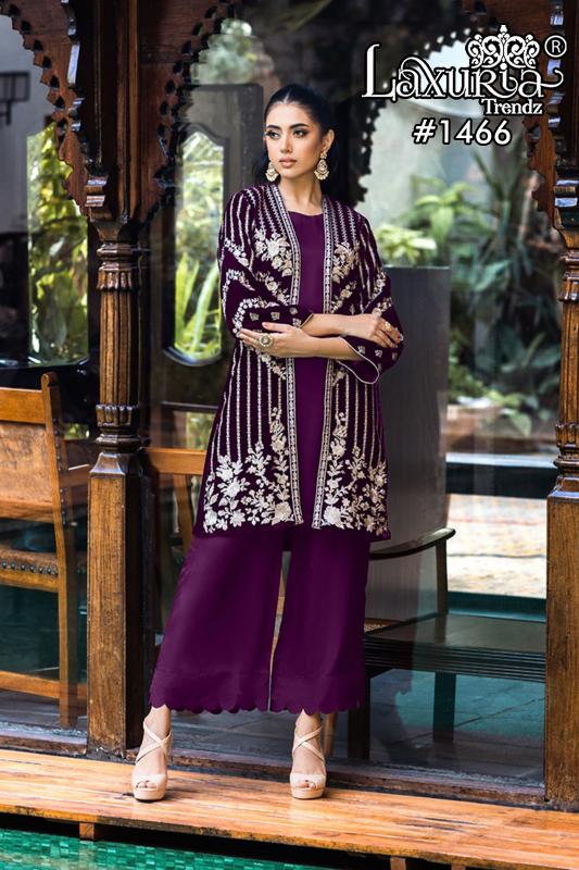 Laxuria Trendz 1466 Tunic Velvet Ready Made Pakistani Suits Wholesale Catalog