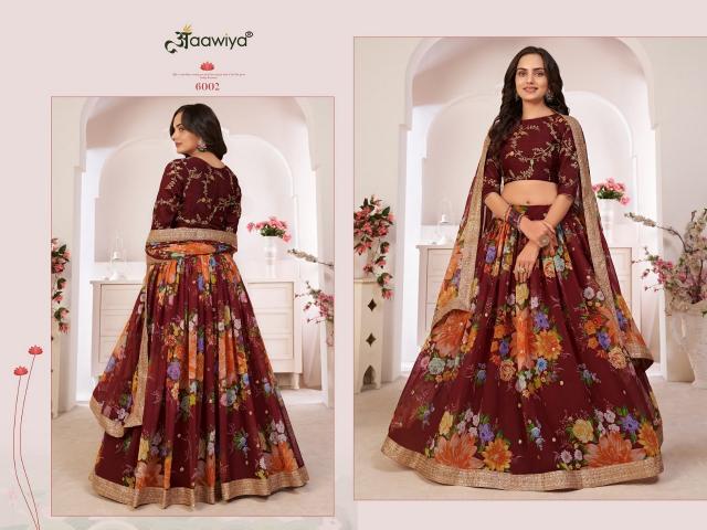 LOTUS VOL - 1 6002 MAROON party wear lehenga wholesaler in mumbai