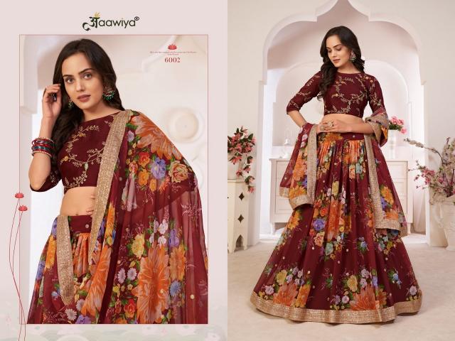 LOTUS VOL - 1 6002 MAROON party wear lehenga wholesaler in mumbai