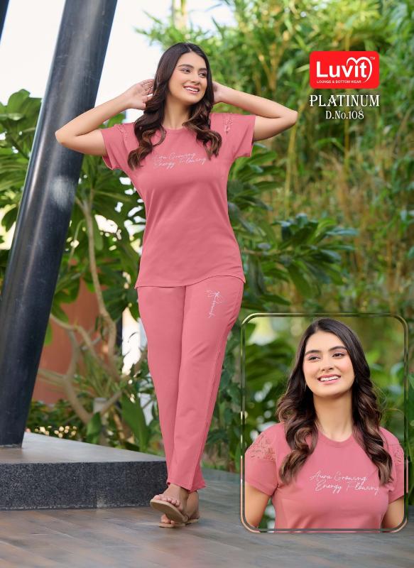 Luvit Platinum Night Suits Wholesale catalog