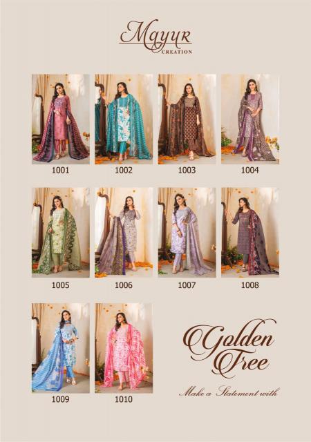 Mayur Golden Tree Vol-1 – Kurti Pant With Dupatta - Wholesale Catalog